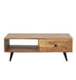 KantoormeubelenPlus Salontafel Sottunga acaciahout 95 x 45 x 34 cm