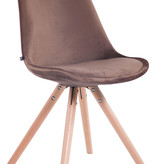 KantoormeubelenPlus Eetkamer - Bezoekersstoel Sievi Velvet Round legs N