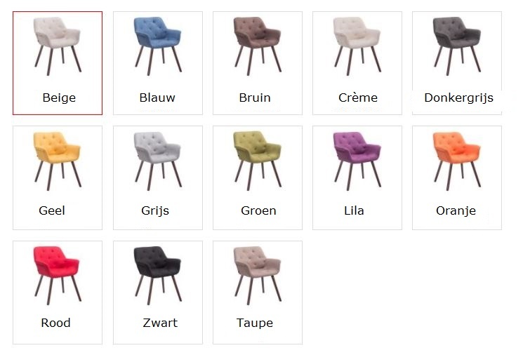 KantoormeubelenPlus Bezoekers - Vergaderstoel Albertslund Stof WALE