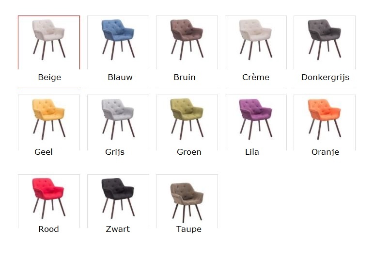 KantoormeubelenPlus Bezoekers - Vergaderstoel Albertslund Stof WALB