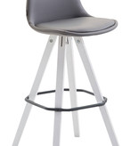 KantoormeubelenPlus Barkruk Kempele Volledig gestoffeerd Kunstleer Vierkant WE