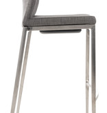 KantoormeubelenPlus Barkruk Stavanger Stof RVS