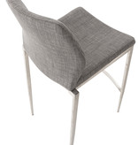 KantoormeubelenPlus Barkruk Stavanger Stof RVS