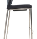 KantoormeubelenPlus Barkruk Stavanger Stof RVS