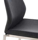 KantoormeubelenPlus Barkruk Stavanger Stof RVS