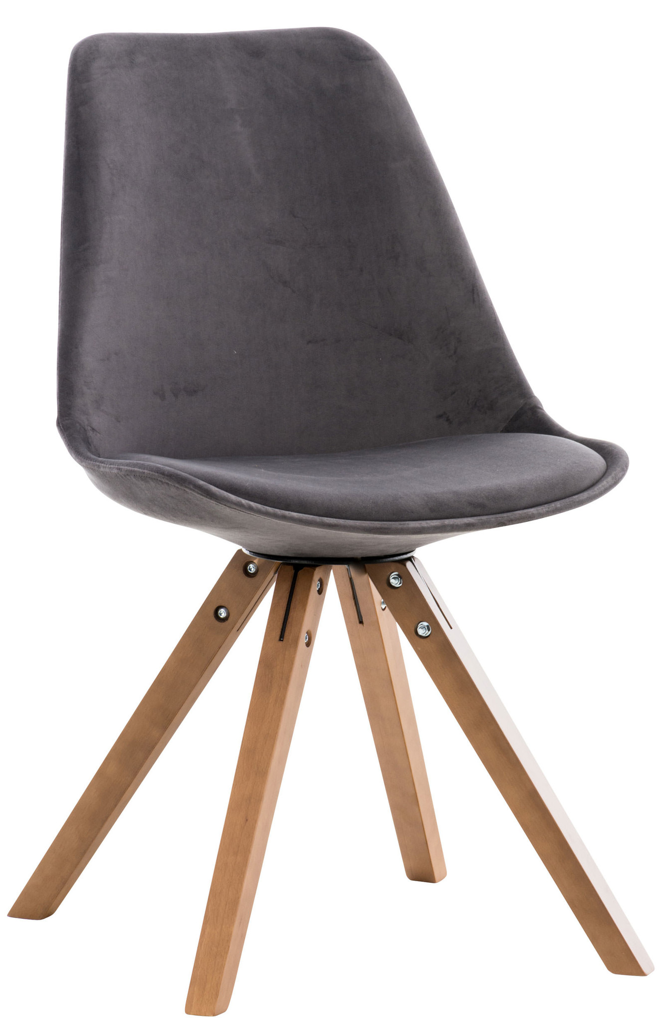 KantoormeubelenPlus Bezoekers - Vergaderstoel Stevns Velvet Square legs WAL