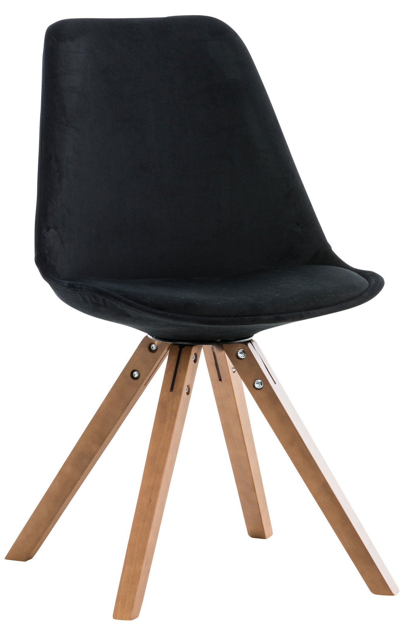 KantoormeubelenPlus Bezoekers - Vergaderstoel Stevns Velvet Square legs WAL