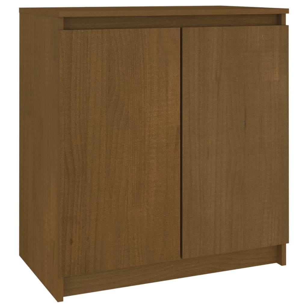 VidaXL Bijzetkast 60x36x65 cm massief grenenhout honingbruin
