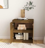VidaXL Bijzetkast 60x36x65 cm massief grenenhout honingbruin