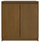 VidaXL Bijzetkast 60x36x65 cm massief grenenhout honingbruin