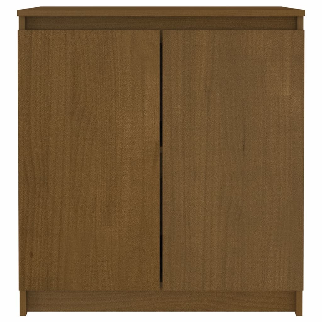 VidaXL Bijzetkast 60x36x65 cm massief grenenhout honingbruin