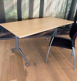 Modulaire inklapbare kantine klaptafel met wielen