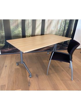 Modulaire inklapbare kantine klaptafel met wielen