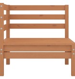 VidaXL 4-delige Loungeset massief grenenhout honingbruin