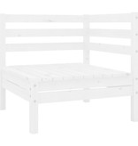 VidaXL 3-delige Loungeset massief grenenhout wit
