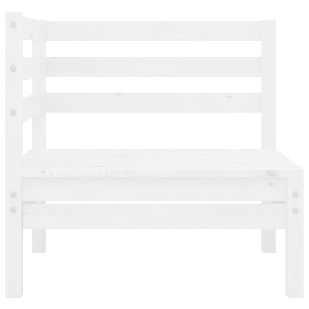 VidaXL 3-delige Loungeset massief grenenhout wit