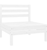 VidaXL 3-delige Loungeset massief grenenhout wit