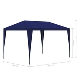 vidaXL Partytent 3x3 m blauw