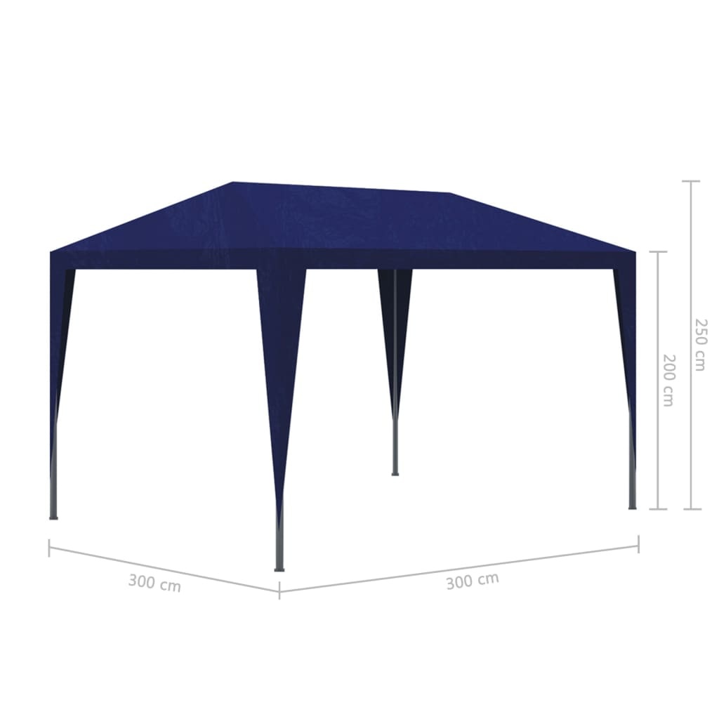 vidaXL Partytent 3x3 m blauw