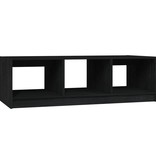 VidaXL Salontafel 110x50x34 cm massief grenenhout zwart