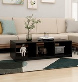 VidaXL Salontafel 110x50x34 cm massief grenenhout zwart