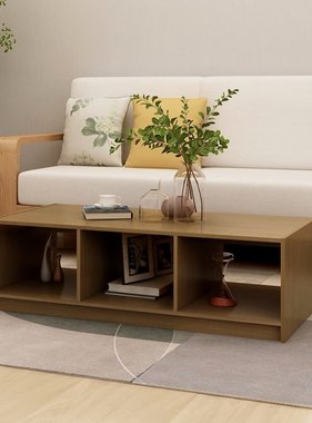 VidaXL Salontafel 110x50x34 cm massief grenenhout honingbruin