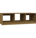VidaXL Salontafel 110x50x34 cm massief grenenhout honingbruin