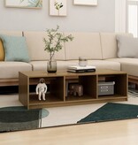VidaXL Salontafel 110x50x34 cm massief grenenhout honingbruin