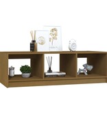 VidaXL Salontafel 110x50x34 cm massief grenenhout honingbruin