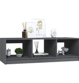 VidaXL Salontafel 110x50x34 cm massief grenenhout grijs