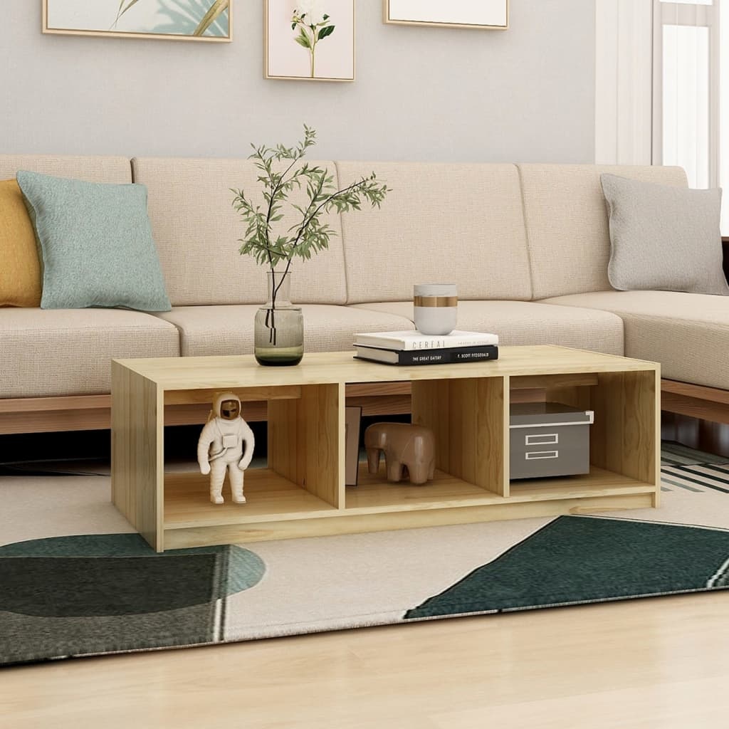 VidaXL Salontafel 110x50x34 cm massief grenenhout