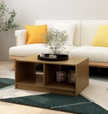 VidaXL Salontafel 75x50x33,5 cm massief grenenhout honingbruin