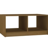 VidaXL Salontafel 75x50x33,5 cm massief grenenhout honingbruin