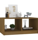 VidaXL Salontafel 75x50x33,5 cm massief grenenhout honingbruin