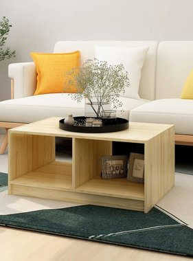 VidaXL Salontafel 75x50x33,5 cm massief grenenhout