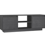 VidaXL Tv-meubel 110x30x40 cm massief grenenhout grijs