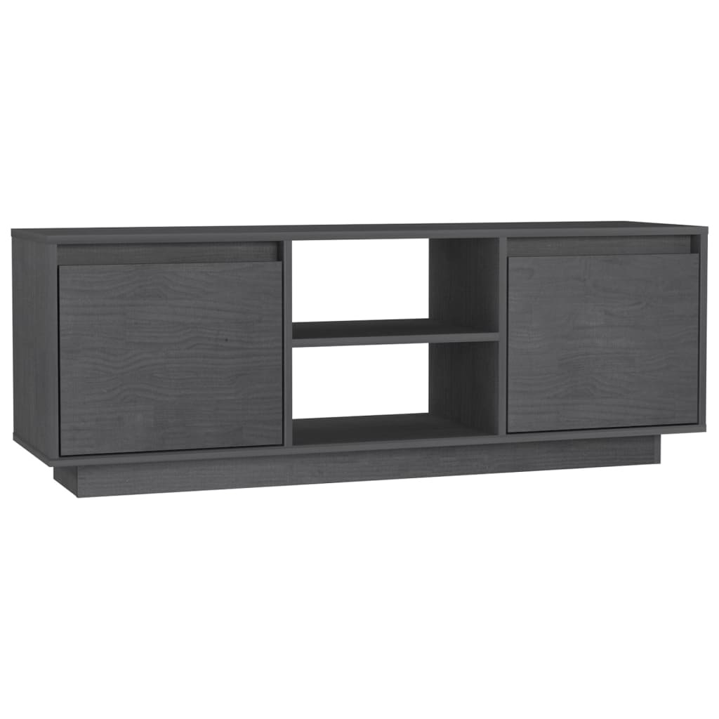 VidaXL Tv-meubel 110x30x40 cm massief grenenhout grijs