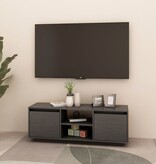 VidaXL Tv-meubel 110x30x40 cm massief grenenhout grijs