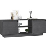VidaXL Tv-meubel 110x30x40 cm massief grenenhout grijs