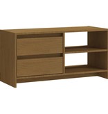 VidaXL Tv-meubel 80x31x39 cm massief grenenhout honingbruin