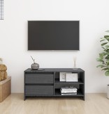 VidaXL Tv-meubel 80x31x39 cm massief grenenhout grijs