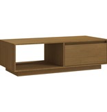 VidaXL Salontafel 110x50x33,5 cm massief grenenhout honingbruin