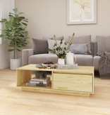 VidaXL Salontafel 110x50x33,5 cm massief grenenhout