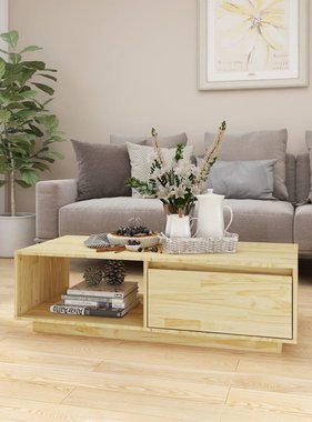 VidaXL Salontafel 110x50x33,5 cm massief grenenhout