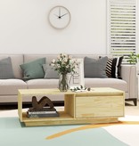 VidaXL Salontafel 110x50x33,5 cm massief grenenhout