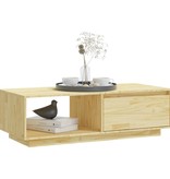 VidaXL Salontafel 110x50x33,5 cm massief grenenhout