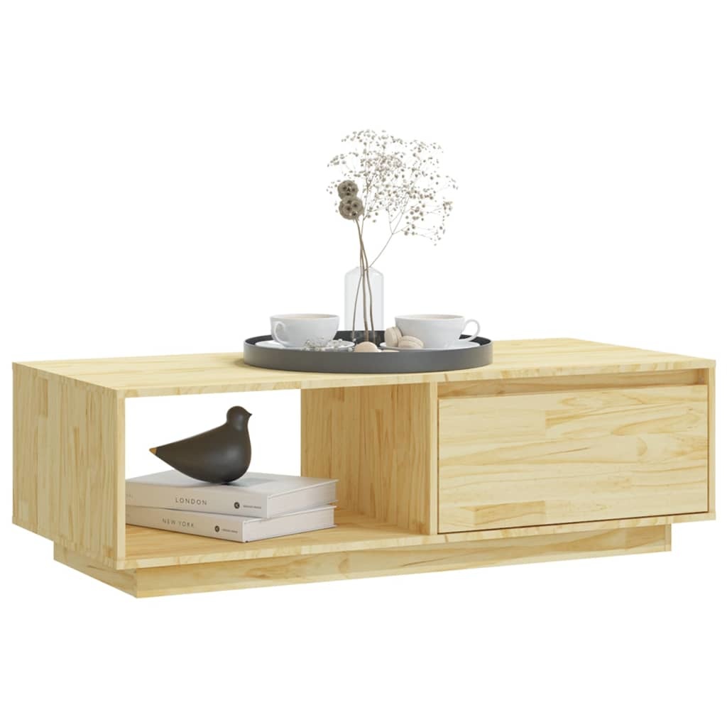 VidaXL Salontafel 110x50x33,5 cm massief grenenhout