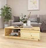 VidaXL Salontafel 110x50x33,5 cm massief vurenhout
