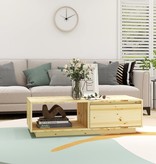 VidaXL Salontafel 110x50x33,5 cm massief vurenhout