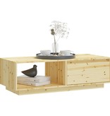 VidaXL Salontafel 110x50x33,5 cm massief vurenhout